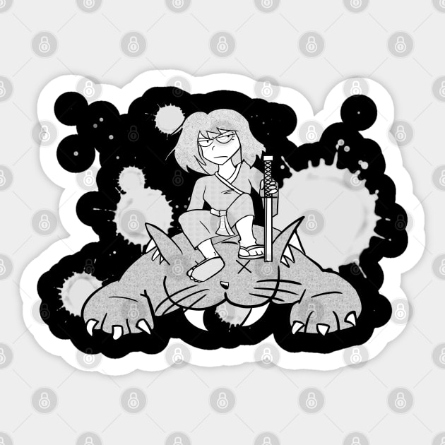 Cute Kills Dark Colors Sticker by Ignatz20xx